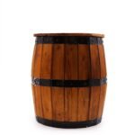 Ancient Wisdom Natural Albasia Wood Beer Barrel Stool - 38 x 32cm