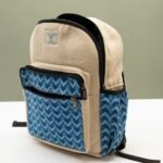 Ancient Wisdom Standard Handmade Kathmandu Backpack – Dhaka Design (34x27x10cm) - Image 15
