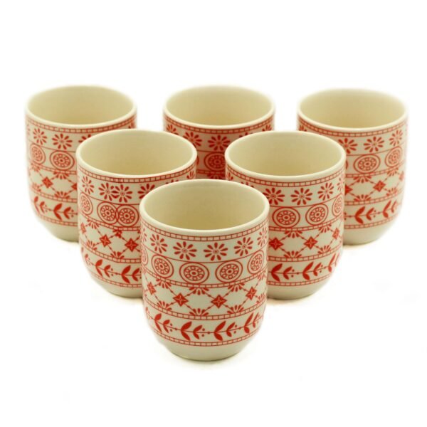Ancient Wisdom Set of 6 Ceramic Herbal Tea Cups – Amber