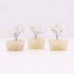 Ancient Wisdom Mini Rock Quartz Gemstone Tree (15 Stones) On Orgonite Base - Image 4