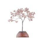 Ancient Wisdom Rose Quartz Gemstone Tree (80 Stones) On Orgonite Base
