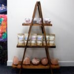 Ancient Wisdom Brown Folding Wooden A-Frame Shelf - Image 3
