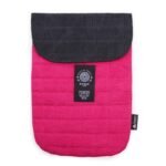 Ancient Wisdom Stonewash Cotton Laptop Padded Pouch – Shocking Pink