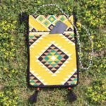 Ancient Wisdom Yellow Kilim Festival Messenger Bag - Image 4