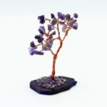 Ancient Wisdom Small Amethyst On Natural Agate Base (35 Stones) Gemstone Tree - Image 3