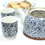 Ancient Wisdom Ceramic Herbal Teapot & 6 Matching Tea Cups – Blue Pattern - Image 8