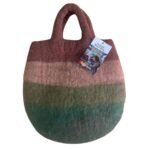 Ancient Wisdom Mushroom Garden Design Felted Bag - Image 3