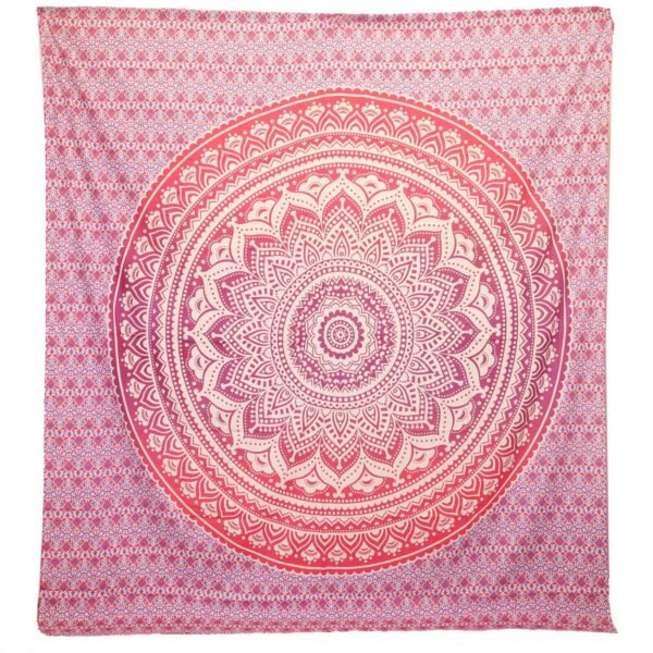 Ancient Wisdom Umrao Mandala Wall Hanging & Beach Spread – Purple