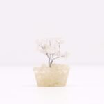 Ancient Wisdom Mini Rock Quartz Gemstone Tree (15 Stones) On Orgonite Base - Image 5