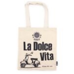 Nomad Sari Natural Iconic Basic Cotton Tote Bag - La Dolce Vita