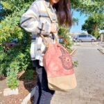 Ancient Wisdom Terracotta Stonewash Hamsa All Natural Backpack - Image 3