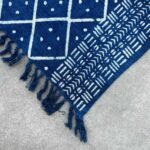 Ancient Wisdom Handmade Cotton Indigo Throw (170x120cm) – Midnight Heerak - Image 2