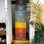 Ancient Wisdom 7 Chakras Handcrafted Harmony Yoga Rug (60x200cm) – Charcoal - Image 9