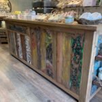 Agnes + Cat Large Recycled Wood Centre Display Table - Image 3