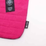 Ancient Wisdom Stonewash Cotton Laptop Padded Pouch – Shocking Pink - Image 2