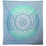 Ancient Wisdom Umrao Mandala Wall Hanging & Beach Spread – Green