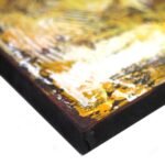 Ancient Wisdom Blue Face Abstract Buddha Painting Canvas Art - Image 3