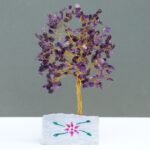 Ancient Wisdom Amethyst Gemstone Tree (320 Stones) On Gemstone Rock Base - Image 3