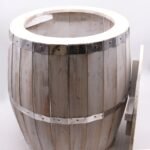 Ancient Wisdom Whitewash Wood Beer Barrel Table – 60 x 48.5cm - Image 2