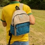 Ancient Wisdom Standard Handmade Kathmandu Backpack – Dhaka Design (34x27x10cm) - Image 13