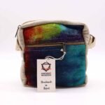 Ancient Wisdom Tie-Dye Hemp Messegner Bag with One Zip - Image 3