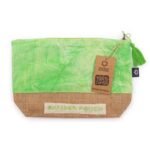 Ancient Wisdom Stonewash Jute & Cotton Pamper Pouch – Mother Earth Green