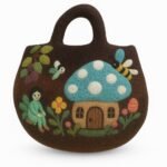 Ancient Wisdom Fairy Garden Design Felted Bag