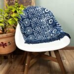 Ancient Wisdom Handmade Cotton Indigo Throw (170x120cm) – Desi Stripes - Image 3