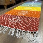 Ancient Wisdom 7 Chakras Handcrafted Harmony Yoga Rug (60x200cm) – Charcoal - Image 7