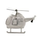 Bambino by Juliana Silver Plated Helicopter Money Box - Image 2