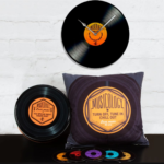 Harvey Makin Vinyl Record Design 30cm Glass Wall Clock - Image 4
