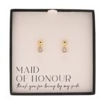 Amore by Juliana Gold Plated ‘Maid of Honour’ Crystal Earrings - Image 3