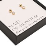 Amore by Juliana Gold Plated ‘Maid of Honour’ Crystal Earrings - Image 2