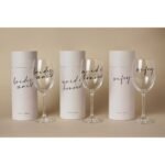 Amore By Juliana Black Text 'Maid of Honour' Wine Glass - Image 6