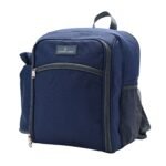 Country Living 2 Person Multiple Pockets Navy Blue Picnic Backpack - Image 5