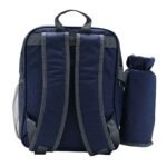 Country Living 2 Person Multiple Pockets Navy Blue Picnic Backpack - Image 3