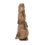 Country Living Resin Wood Effect Rustic Stack of Owls Figurine (21.5cm) - Image 4