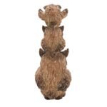 Country Living Resin Wood Effect Rustic Stack of Owls Figurine (21.5cm) - Image 5