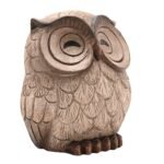 Country Living Resin Wood Effect Sleeping Owl Figurine - Image 3