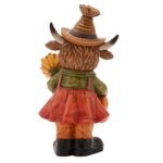 Country Living Collection Autumn Highland Cow Figurine with Flowers - Image 5