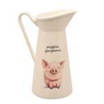 Widdop The Funny Farm "Piggin Gorgeous" Ceramic Jug Vase - Image 2
