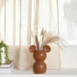 Disney: Mickey Mouse Shaped Brown Ceramic Vase - Image 2