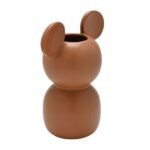 Disney: Mickey Mouse Shaped Brown Ceramic Vase - Image 3