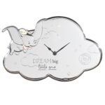Disney: Dumbo Silver Plated Magical Beginnings Cloud Shaped Wall Clock - Image 3