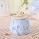 Disney: Alice in Wonderland Blue & Cream Ceramic Trinket Box - Image 5