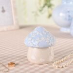 Disney: Alice in Wonderland Blue & Beige Ceramic Mushroom Trinket Box - Image 2