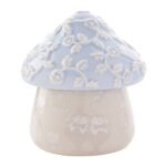 Disney: Alice in Wonderland Blue & Beige Ceramic Mushroom Trinket Box - Image 3