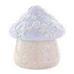 Disney: Alice in Wonderland Blue & Beige Ceramic Mushroom Trinket Box - Image 4