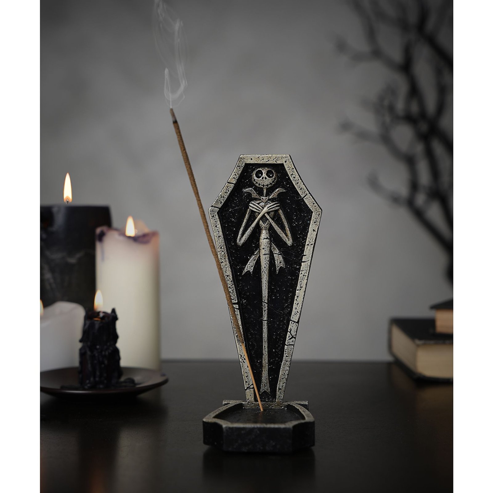 DI2318.jpg Disney: The Nightmare Before Christmas Wooden Incense Stick Holder - Jack Skellington - Image 1