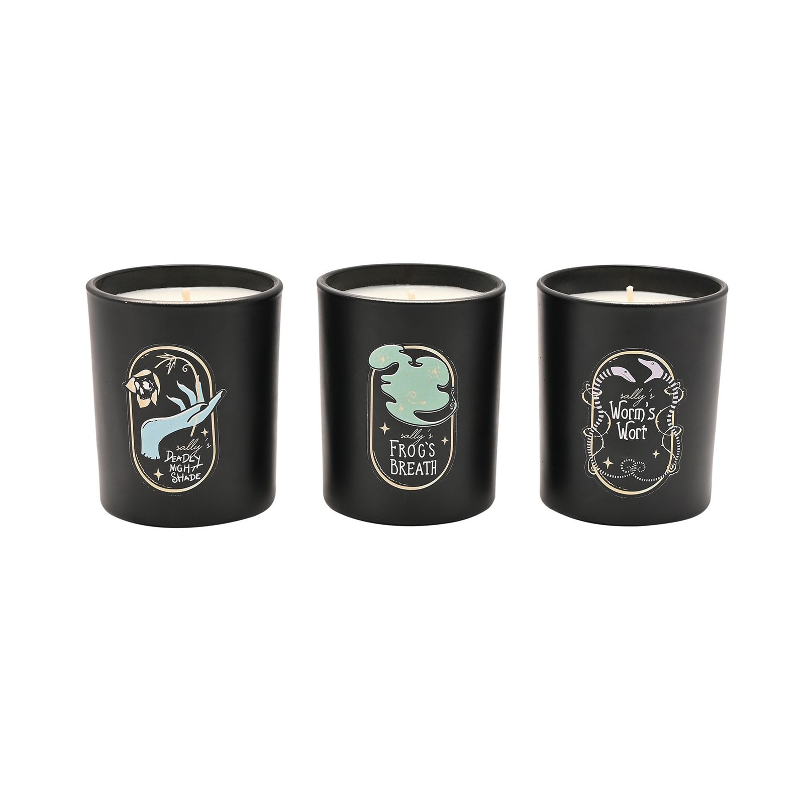 DI2326_T01.jpg Disney: The Nightmare Before Christmas Set of 3 Glass Candles - Image 1